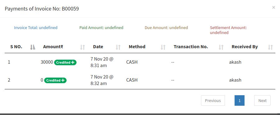 Add payments to invoices
